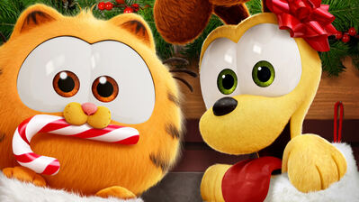 دانلود والپیپر بچه گارفیلد و اودی از فیلم گارفیلد Baby Garfield Odie Garfield The Movie