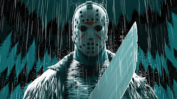 دانلود والپیپر دیجیتال آرت ماسک جیسون ورهیز و قمه Jason Voorhees Machete Mask