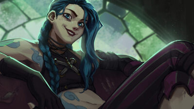 دانلود والپیپر جینکس آرکین لول League of Legends Arcane Jinx LoL Game Art