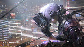 دانلود والپیپر سرباز سایبرپانک Cyberpunk Sci-Fi Soldier Gun