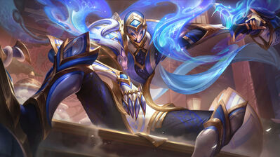 دانلود والپیپر جین چینی لول Jhin Porcelain Skin LoL WR Splash Art