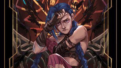 دانلود والپیپر آرت جینکس از Arcane LoL Jinx Arcane Art LoL League of Legends Game