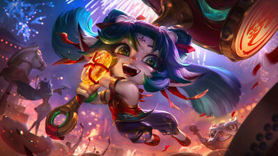 دانلود والپیپر پاپی اسکین فایرکرکر لول Poppy Firecracker LoL Skin Splash Art