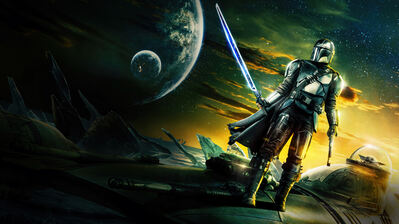 دانلود والپیپر ماندلورین دارکسبر فصل ۳ The Mandalorian Darksaber Season 3