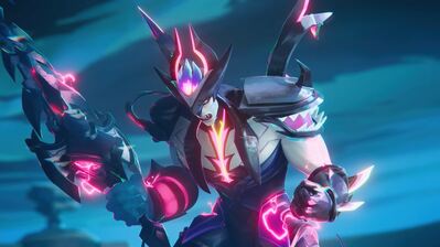 دانلود والپیپر سینماتیک آتروکس انیمیا اسکاد LoL Aatrox Anima Squad