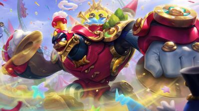 دانلود والپیپر گاردن پارتی مالفایت LoL Wild Rift Garden Party Malphite