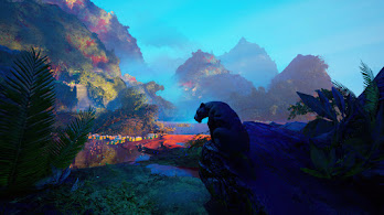 دانلود والپیپر پلنگ سیاه در جنگل Black Panther Forest Nature