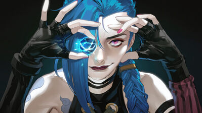 دانلود پوستر جینکس آرکین هک‌تک جِمستون Arcane Jinx Hextech Gemstone LoL