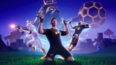 دانلود والپیپر لیونل مسی فورتنایت Fortnite Lionel Messi