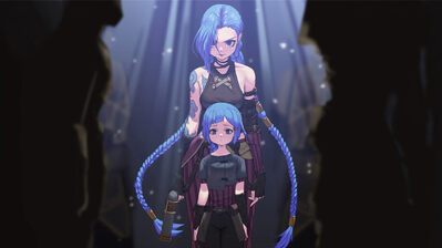 دانلود والپیپر جینکس آرکین Jinx Arcane Netflix Series LoL Art