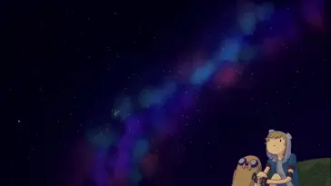 دانلود والپیپر متحرک Adventure Time در زیر ستاره‌ها