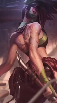 دانلود والپیپر متحرک آکالی Akali از League of Legends
