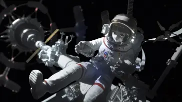 دانلود والپیپر متحرک دختر فضانورد Astronaut Girl