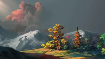 دانلود والپیپر متحرک طبیعت منظره پاییزی Autumn Landscape