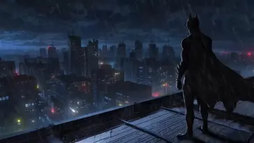 دانلود والپیپر متحرک شب بارانی گاتهام Gotham's Rainy Night از بتمن Batman