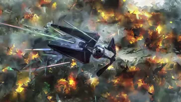 دانلود والپیپر متحرک نبرد Star Wars - صحنه حماسی از جنگ ستارگان