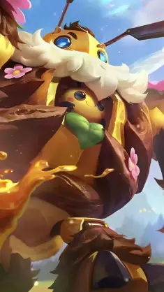دانلود والپیپر متحرک بلیتزکرنک زنبوری League of Legends Blitzcrank Beezcrank