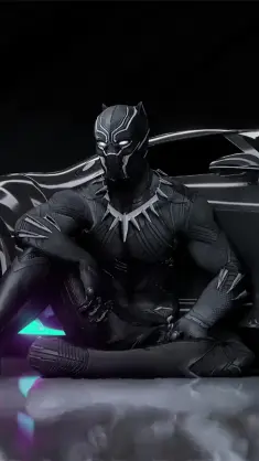 دانلود والپیپر متحرک باگاتی شیرون لا ویتور نویر Bugatti Black Panther