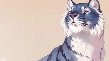 دانلود والپیپر متحرک ببر آبی و خاکستری Blue Gray Tiger