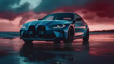 دانلود والپیپر متحرک بی‌ام‌و BMW ام‌۳ M3 G80 مدل آبی