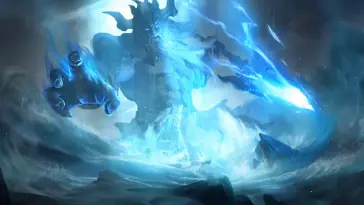 دانلود والپیپر متحرک پوزیدون آبی با شمشیر Poseidon Blue Sword