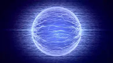 دانلود والپیپر متحرک کره آبی درخشان Blue Glowing Sphere