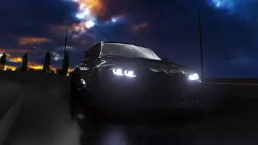 دانلود والپیپر متحرک بی‌ام‌دبلیو ام‌۳ مشکی در شب BMW M3 Black Night