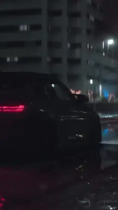 دانلود والپیپر متحرک بی‌ام‌دبلیو M4 BMW M4 در رانندگی شبانه بارانی Night Rain Drift
