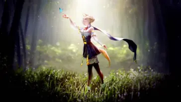 دانلود والپیپر متحرک پروانه در جنگل عمیق Butterfly in the Deep Forest