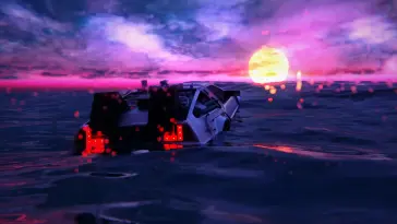 دانلود والپیپر متحرک درفت در ساحل Drift Car on Beach