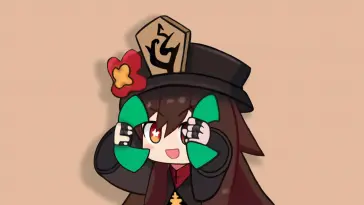دانلود والپیپر متحرک چینی هو تائو Chibi Hu Tao از گنشین ایمپکت Genshin Impact