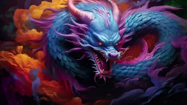 دانلود والپیپر متحرک اژدهای رنگی چینی Chinese Colorful Dragon