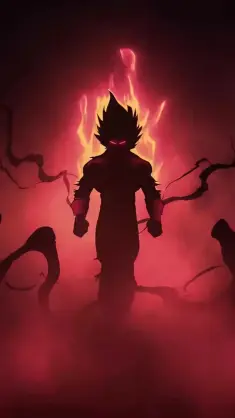 دانلود والپیپر متحرک انیمه وگیتای دارک دراگون بال Dragon Ball