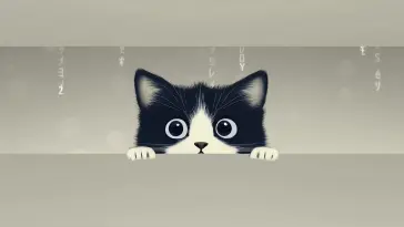 دانلود والپیپر متحرک بچه گربه کنجکاو