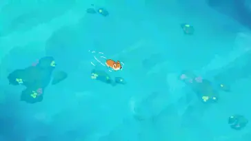 دانلود والپیپر متحرک سگ کورگی Corgi در حال شنا