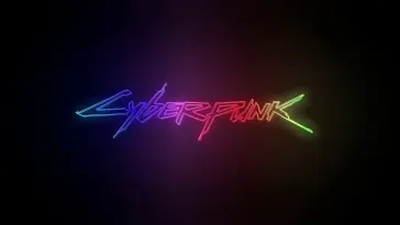 دانلود والپیپر متحرک لوگوی نئون سایبرپانک ۲۰۷۷ Cyberpunk 2077 Neon Logo