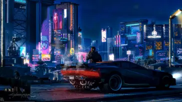 دانلود والپیپر متحرک شب‌شهر سایبرپانک ۲۰۷۷ Cyberpunk 2077 Night City