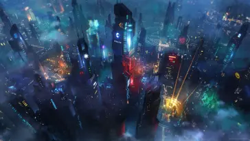 دانلود والپیپر متحرک شهر سایبرپانک Cyberpunk Cityscape