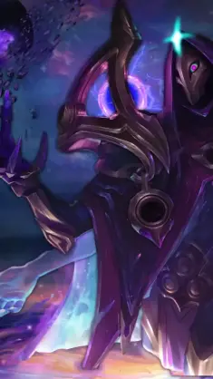 دانلود والپیپر متحرک کیهانی تاریک جین Dark Cosmic Jhin از League of Legends