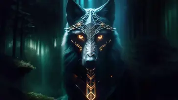 دانلود والپیپر متحرک فانتزی تاریک گرگ Dark Fantasy Wolf