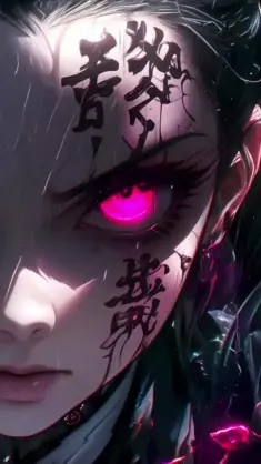 دانلود والپیپر متحرک نزوکامادوی تاریک Dark Nezuko Kamado از Demon Slayer