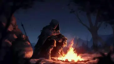 دانلود والپیپر متحرک کمپ شبانه دارک سولز Dark Souls