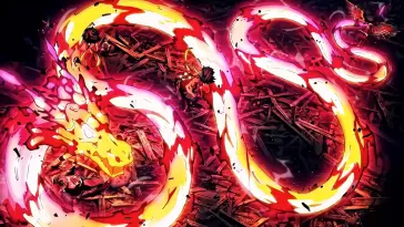 دانلود والپیپر متحرک اژدهای کشنده شیاطین Demon Slayer Dragon از انیمه Demon Slayer