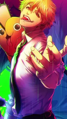 دانلود والپیپر متحرک دنجی و پوچیتا Chainsaw Man Denji Pochita