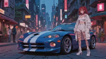 دانلود والپیپر متحرک داج وایپر GTS Dodge Viper GTS SR II