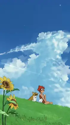 دانلود والپیپر متحرک کابوی بی‌باپ اد و این Cowboy Bebop Ed and Ein