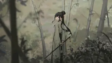 دانلود والپیپر متحرک دختر الف در جنگل بامبو Elf Girl in Bamboo Forest