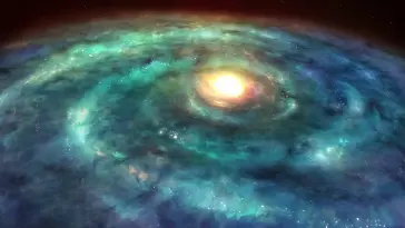 دانلود والپیپر متحرک طرح کهکشان زمردی Emerald Galaxy
