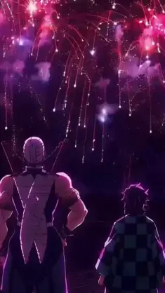 دانلود والپیپر متحرک آتش‌بازی در Kimetsu no Yaiba