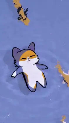 دانلود والپیپر متحرک گربه شناور Floating Cat